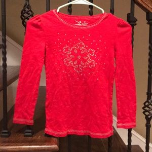 💓girls red sparkle shirt💓